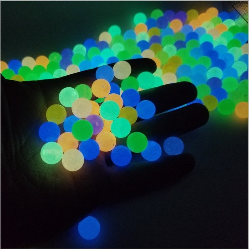 New 6-8-10-12mm Glow In The Dark Fishing Loose Beads For Wom