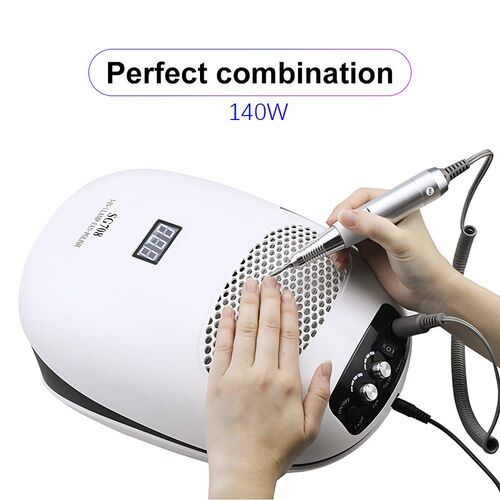 140W 3-IN-1 Nail Drill Manicure Machine & Nail Dust Vacu