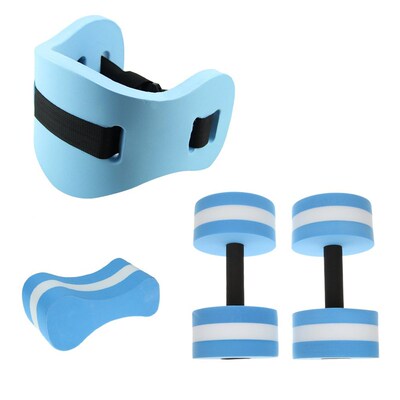 Water Aerobics Dumbbells, Pull Buoy, Water Jogging Belt Set