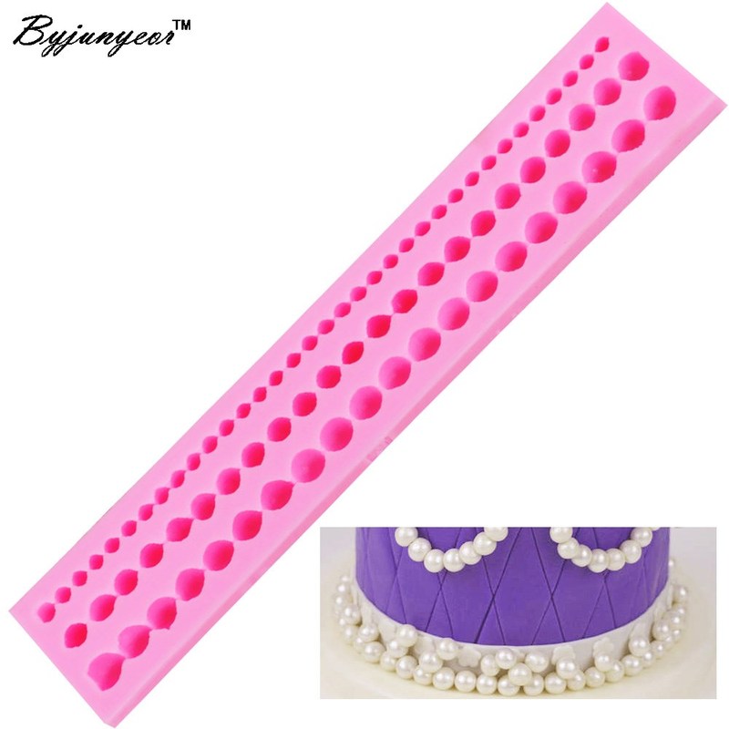 Byjunyeor M037 Pearl String Beads UV Resin Silicone Mold Fo