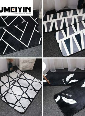 Simple thickening door flannel mats slow rebound bathroom