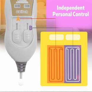 220V Electric Heated Blanket Thicker Double Body Warmer Bed