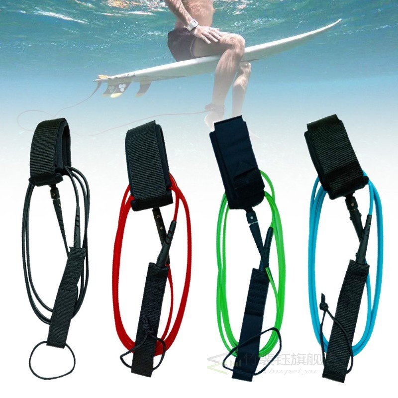 6 Feet 5.5mm Surfboard Foot Rope Safety TPU Nylon Stainless