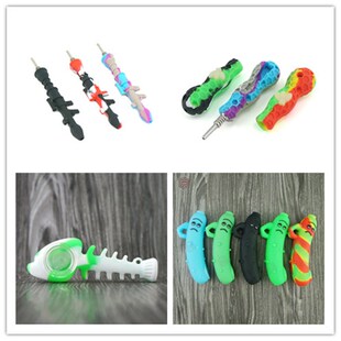 whosale 10 Reusable tobacco Silicone Honey Straw 6.5'' Smok