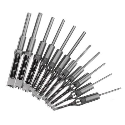 Doersupp 6-19mm Woodworking Square Hole Drill Bits Square Te