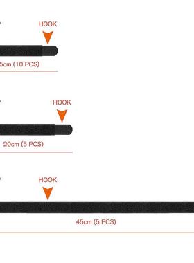 20 Cable Ties Reusable Fastening Wire Organizer Zip Ties Vel