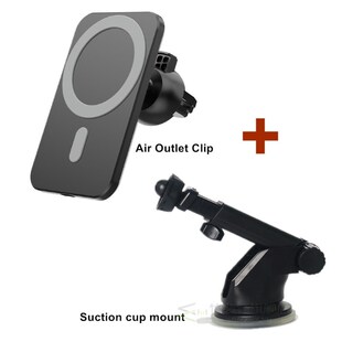 Magnetic Wireless Car Charger Mount Support For Magsafe iPho