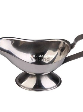 Stainless Steel Beefsteak Gravy Sauce Boat Container Pl