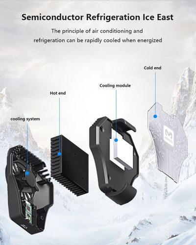 Mobile Phone Cooler Fan Holder Cooling Pad Gamepad Game Gami