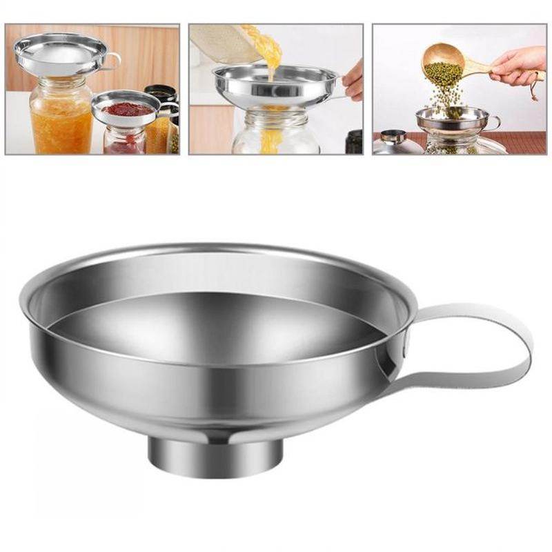 funnel kitchen stainless steel oil liquid funnel metal funne