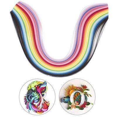 260 Stripes quilling paper 5mm width mixed color 适用于 diy