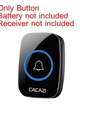 Wireless Doorbell 100-240V Waterproof 60 Rings 5 Volume Chim