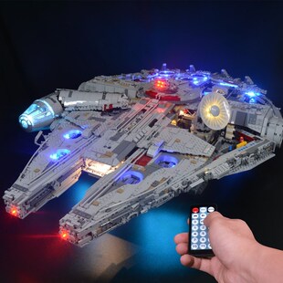 Led light kit for  75192 and  05132  Falcon Millennium Build
