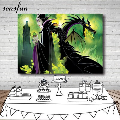Sensfun Movie Maleficent Party Backdrops For Photo Studio D