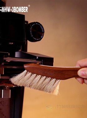 Coffee Brush Walnut Handle Coffee Grinder Machine Cleaning B
