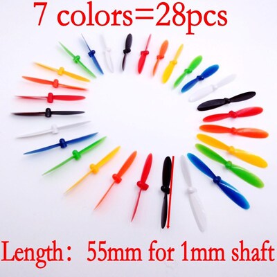 55mm 5.5cm Props Mini Propellers Blades For 1mm Motor Shaft