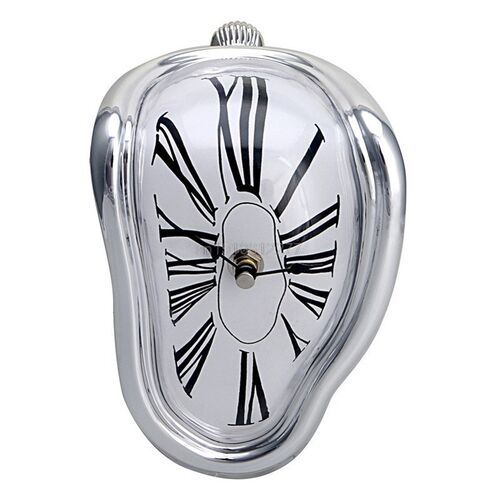 On Sale Creative Shelf Wall Clock Irregular Warp Melting Clo