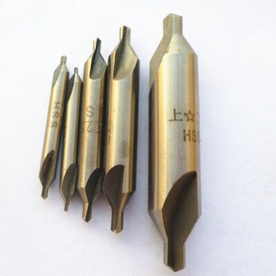 *5pcs HSS Combined Center Drills Countersinks 60 Degree Angl