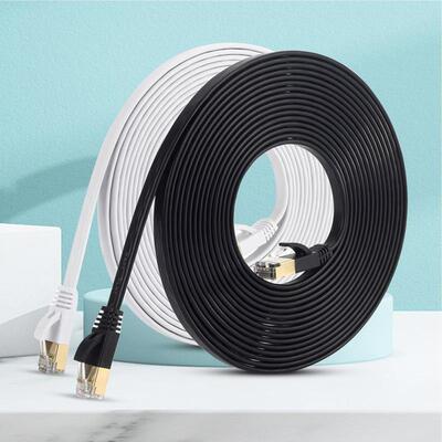Cat7 Ethernet Cable Flat High Speed 10Gbps RJ45 LAN Internet
