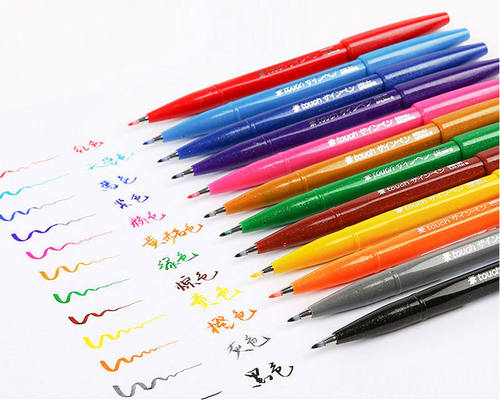 Fudenosuke Brush Pen Practise Calligraphy Marker Pen Script
