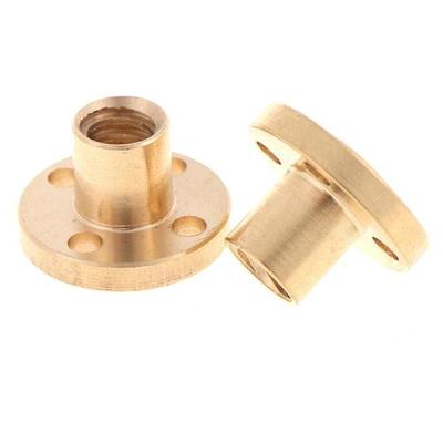 T8 Trapezoidal Nuts 8mm Part Copper Screws 适用于 Stepper Mo