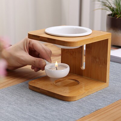 Multifunctional Ceramic Aromatic Oil Candle Holder Creative