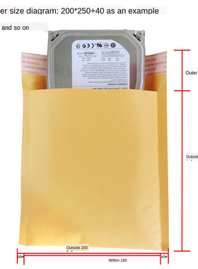 Kraft Paper Bubble Envelope Bag Padded Mailers Shipping Enve