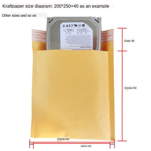 Kraft Paper Bubble Envelope Bag Padded Mailers Shipping Enve