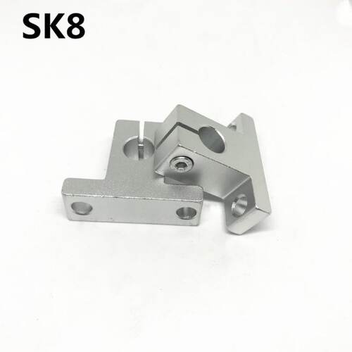 4pcs SK8 8mm linear bearing rail shaft support XYZ Table CNC