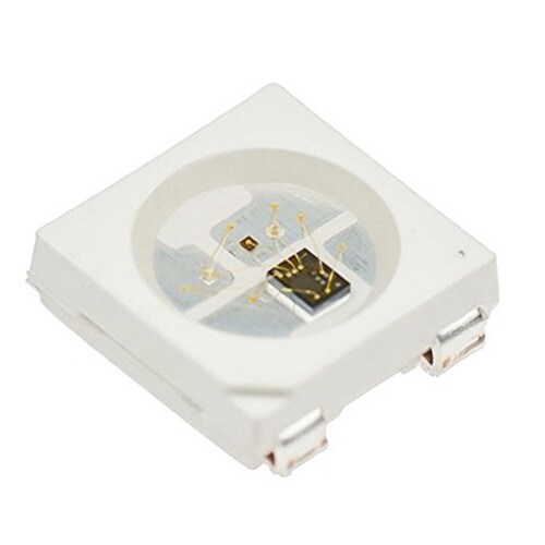 100PCS WS2812B RGB LED Chip 5050SMD White PCB WS2812 Individ