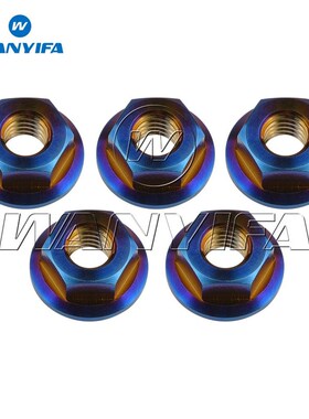 M8 x 1.25mm Pitch DIN6923 Titanium Ti Flange Nut for Motor B