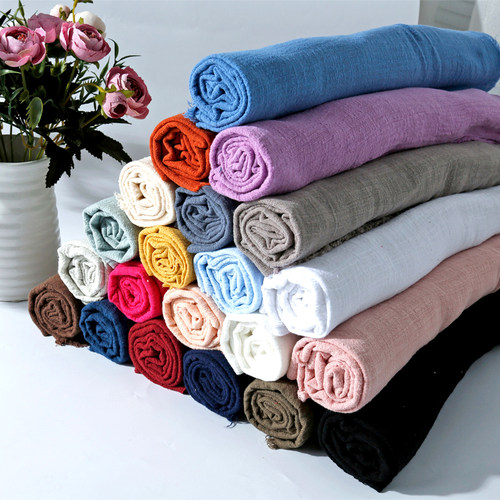 Soft Linen Cotton Fabric Organic Material Pure Natural Flax