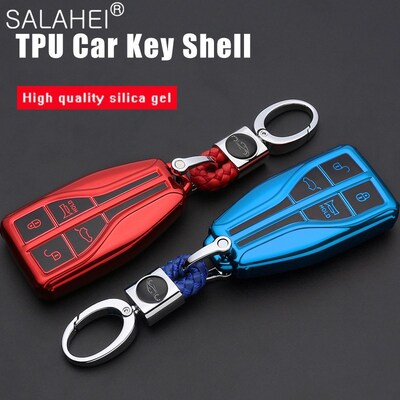 Soft TPU Car Key Case Cover Holder For Hongqi HS5 H5 H9 HS7