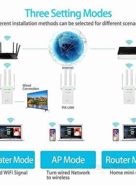 300Mbps Wireless Router WiFi Signal Repeater Extender WISP A