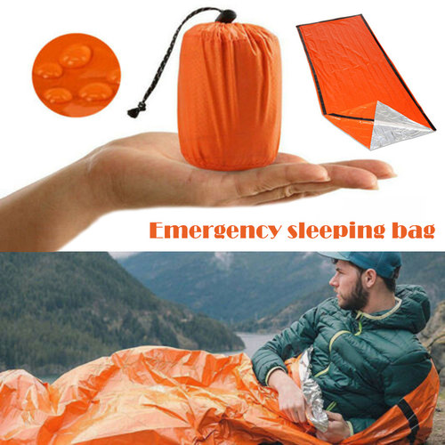 Outdoor Life Bivy Emergency Sleeping Bag Thermal Keep Warm W