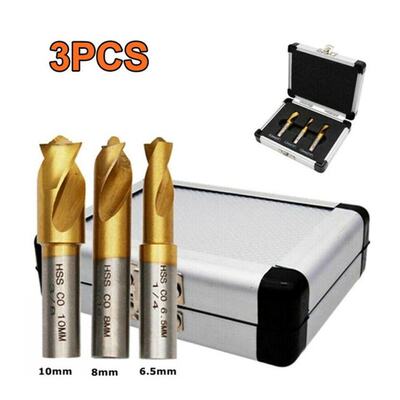 Proster 3Pcs/set 6/8/10mm HSS CO Spot-Weld Cobalt Spot Weldi