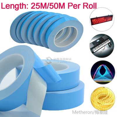 1PC 3-20mm Width Double Sided Transfer Heat Tape Thermal Con
