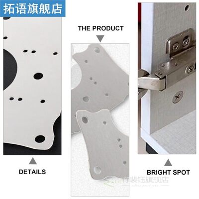6pcs Stainless Steel Mending Plates Hinge Repair Plate for C