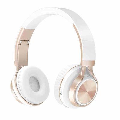 Gold Wireless Headphones Bluetooth Headset Foldable Stereo