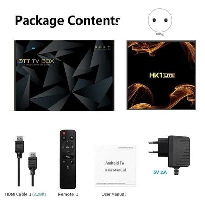 HK1 LITE TV BOX Android 90 RK3228A Smart Tv Box 28Nm Quad C