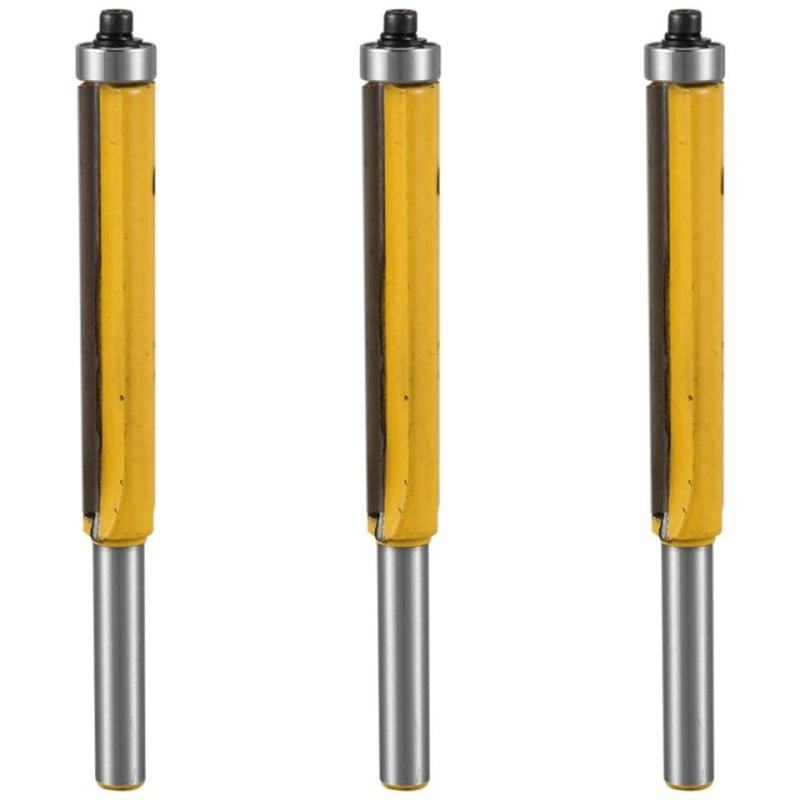 3X 2 Inch Height Extra Long Flush Trim Router Bit 1/4 Inch x