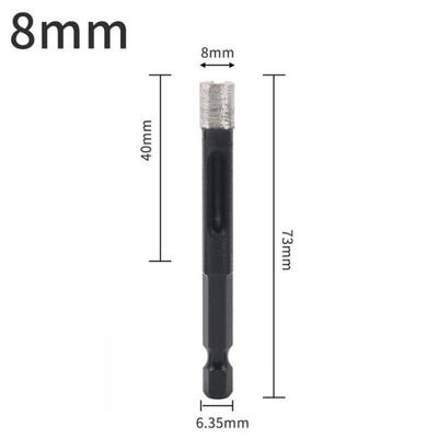 1PCS Dry Diamond Drill Bit Hex Shank Sintered Hole Opener Br