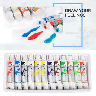 12 x 12ml Heavy Body Colors Rich Pigments Acrylic Paint Set