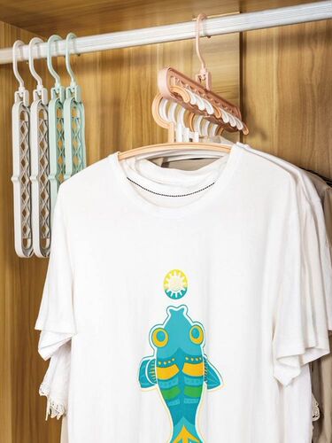 Multi-function magic hanger dormitories with a drying rack