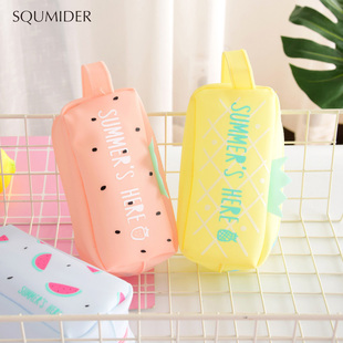Large Bag Pencil Case For Student Girl  Cute School Station