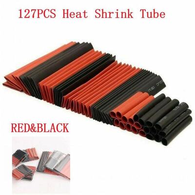 127 Pcs Electrical Cable Heat Shrink Tube Tubing Wrap Polyol