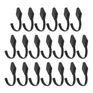 20pcs Zinc Alloy Coat Hooks Wall Mounted Robe Hook Single Ba