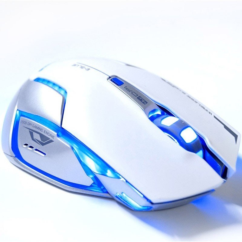 New Arrival White E-3lue Mazer II 6D 2500 DPI Blue LED 2.4GH-封面