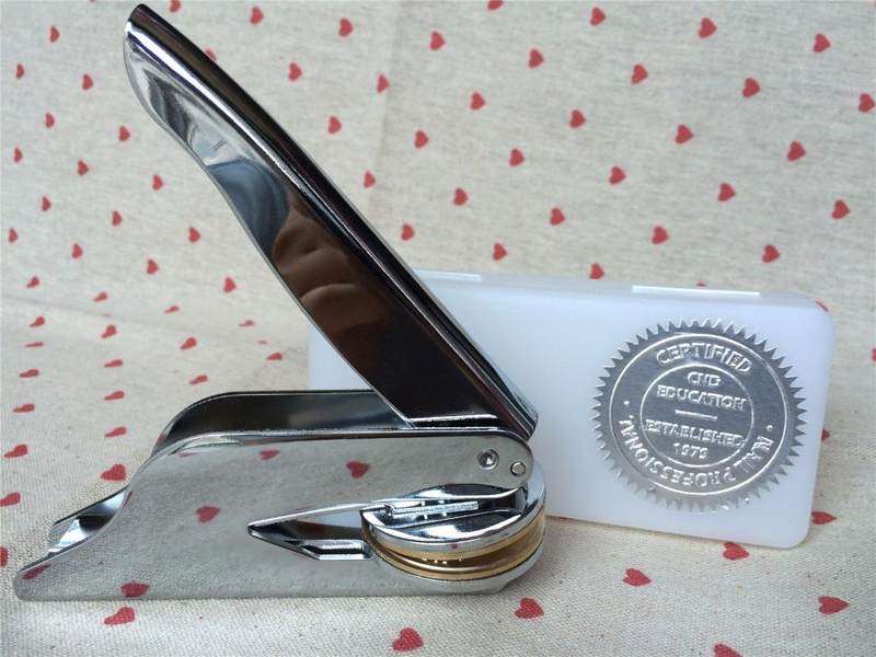 customized embossing stamp personal logo,personalized emboss