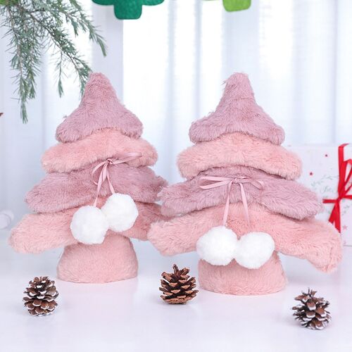 Nordic Christmas Decoration Plush Tree Bar Mall Desktop
